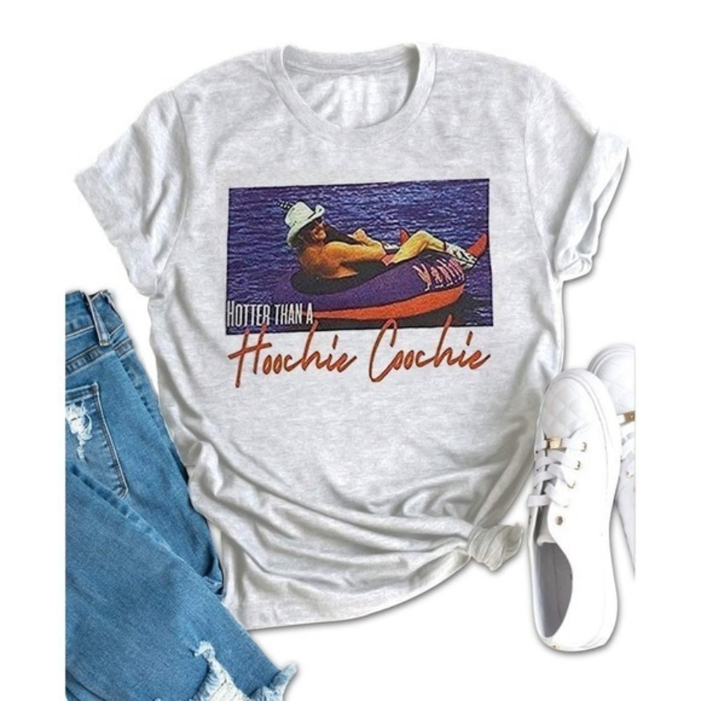 Hotter Than A Hoochie Coochie Shirt Country Music Funny T-Shirt